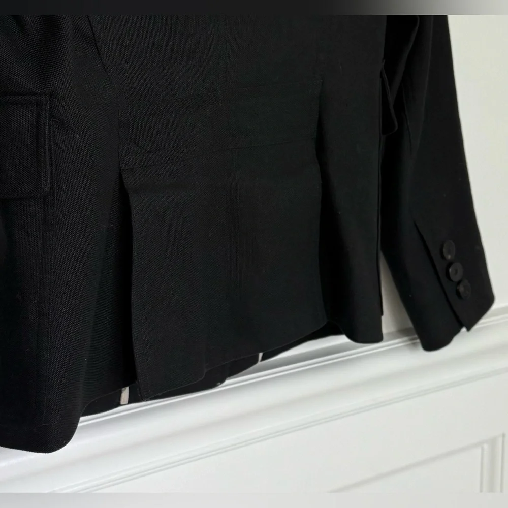 Burberry London Black Silk Cotton Weave Jacket • 4 - Picture 13 of 15